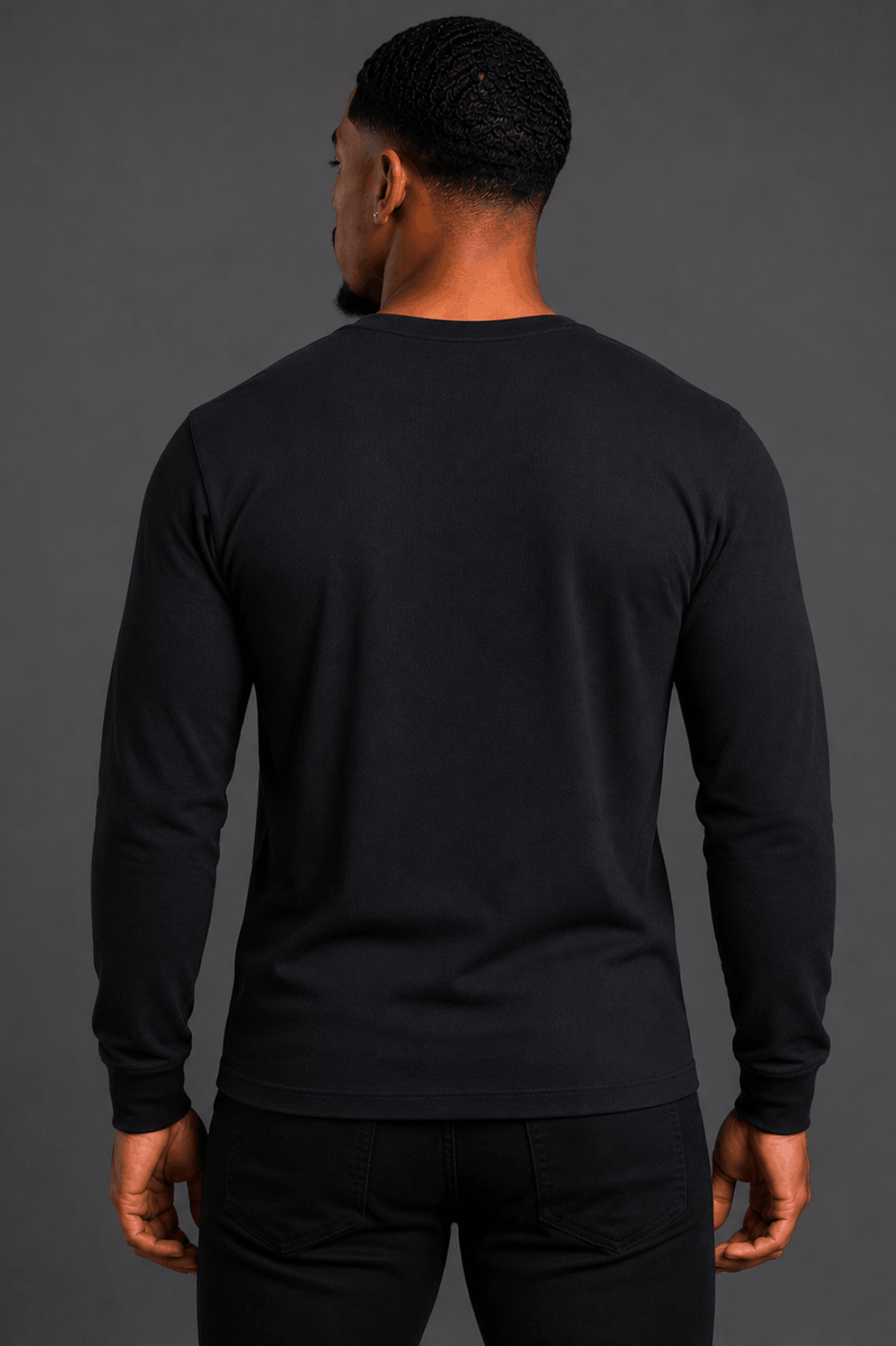 black long sleeve b