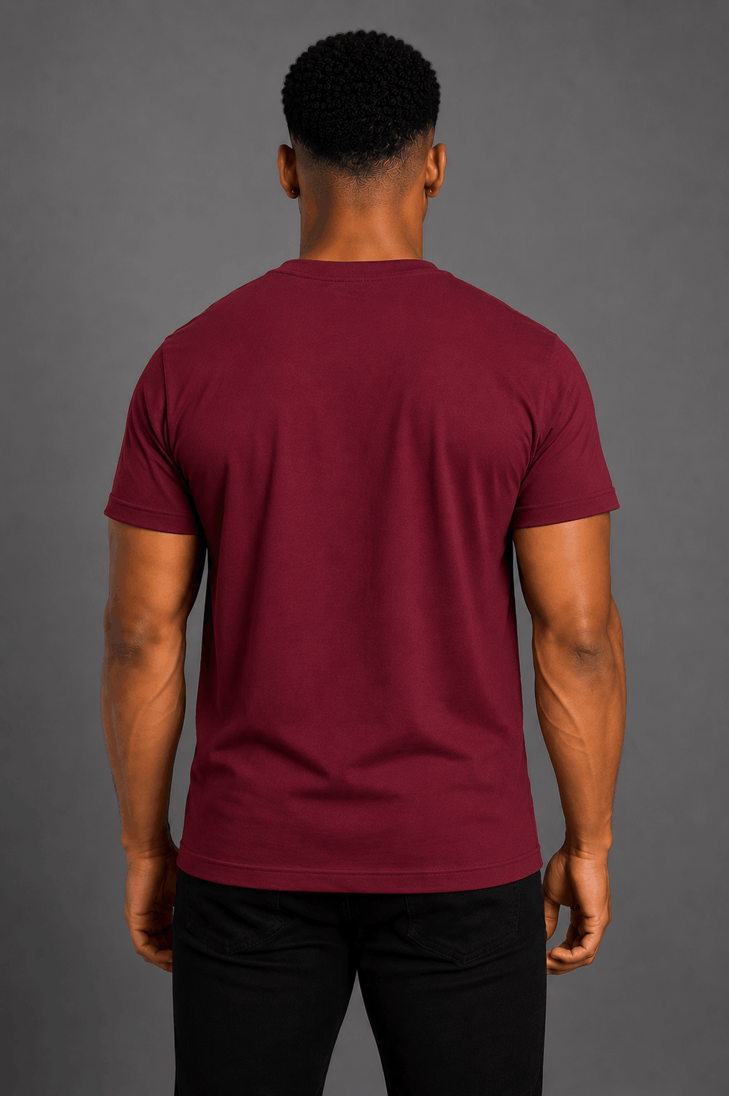 burgundy back