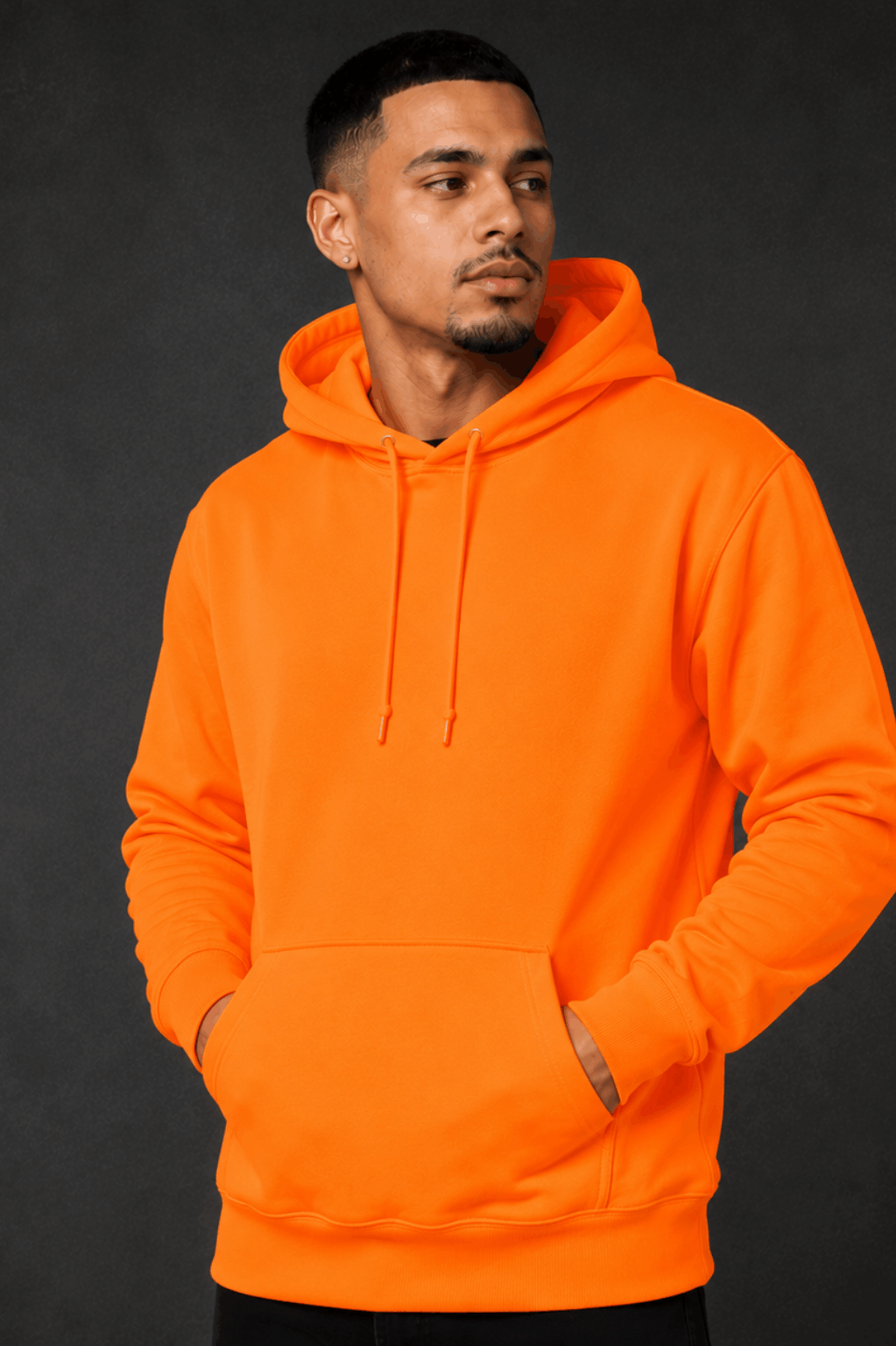 pull-over-hoodie neon orange f