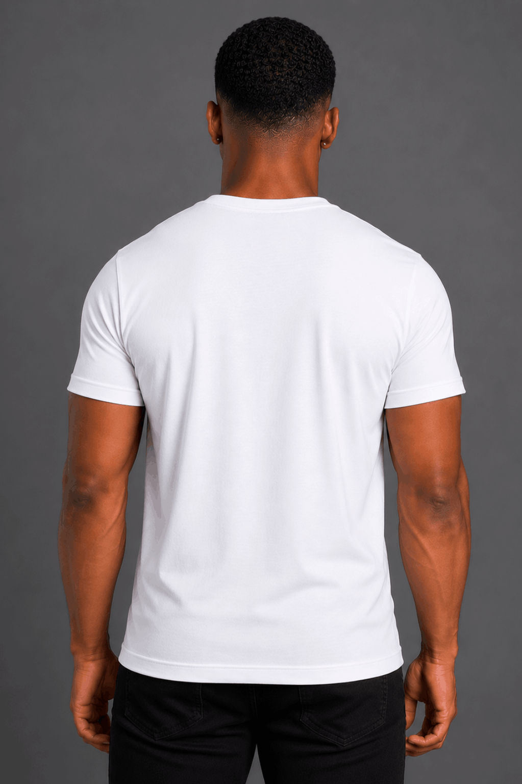 v-neck white back