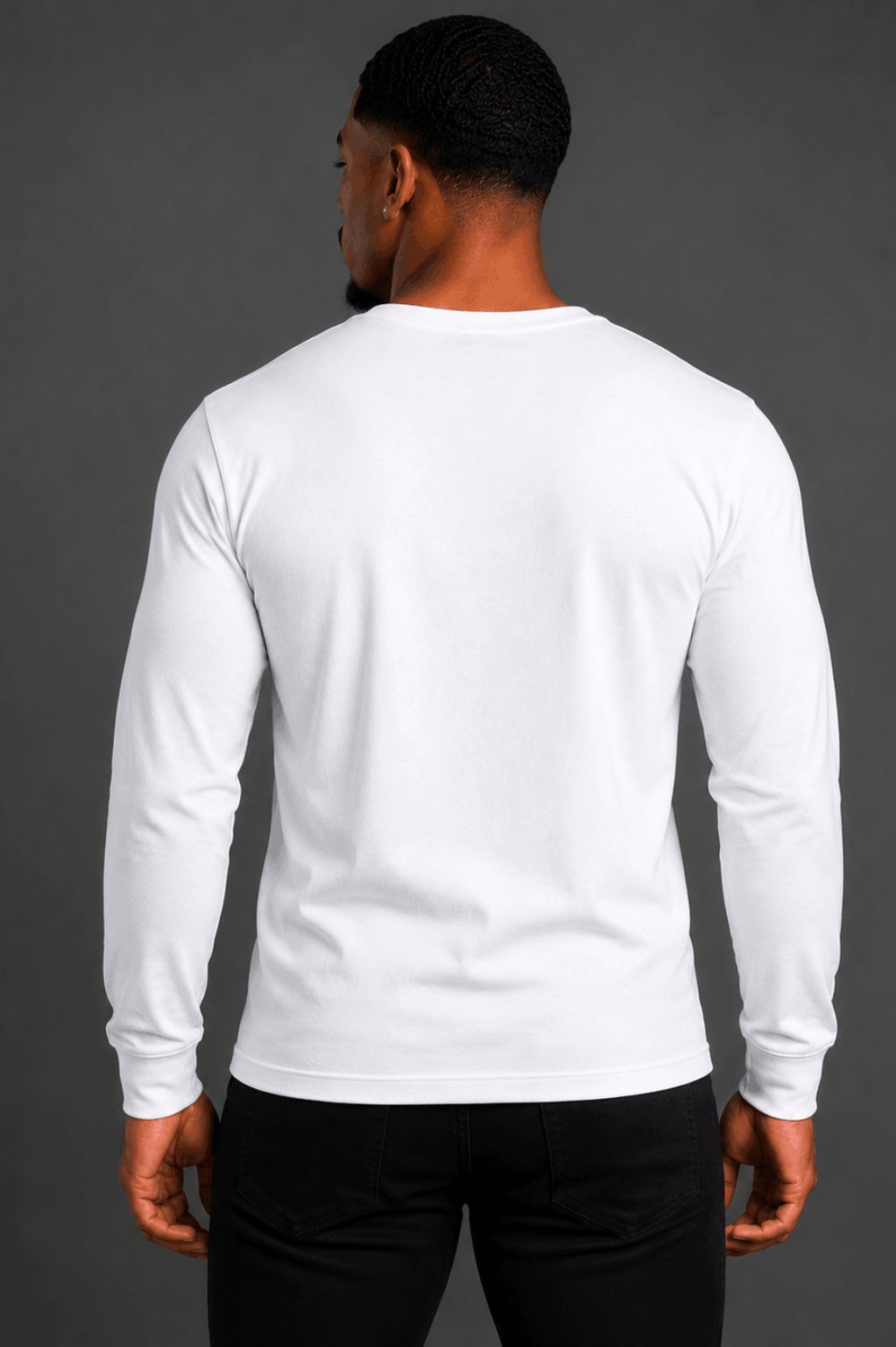 white long sleeve b